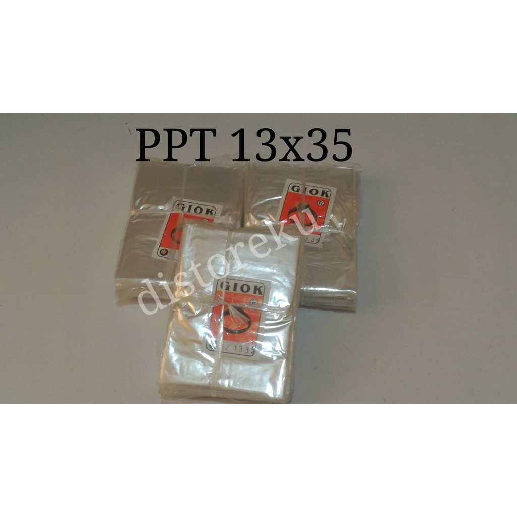 Plastik PP Tahu Tempe PPT Giok Tipis 0.02mm uk 13x35