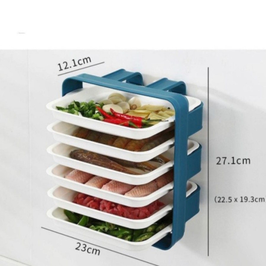 A45 Rak sayur 6 Susun Kitchen food rack 6 layer Rak dapur / Rak Talenan Sayur  6 Tingkat