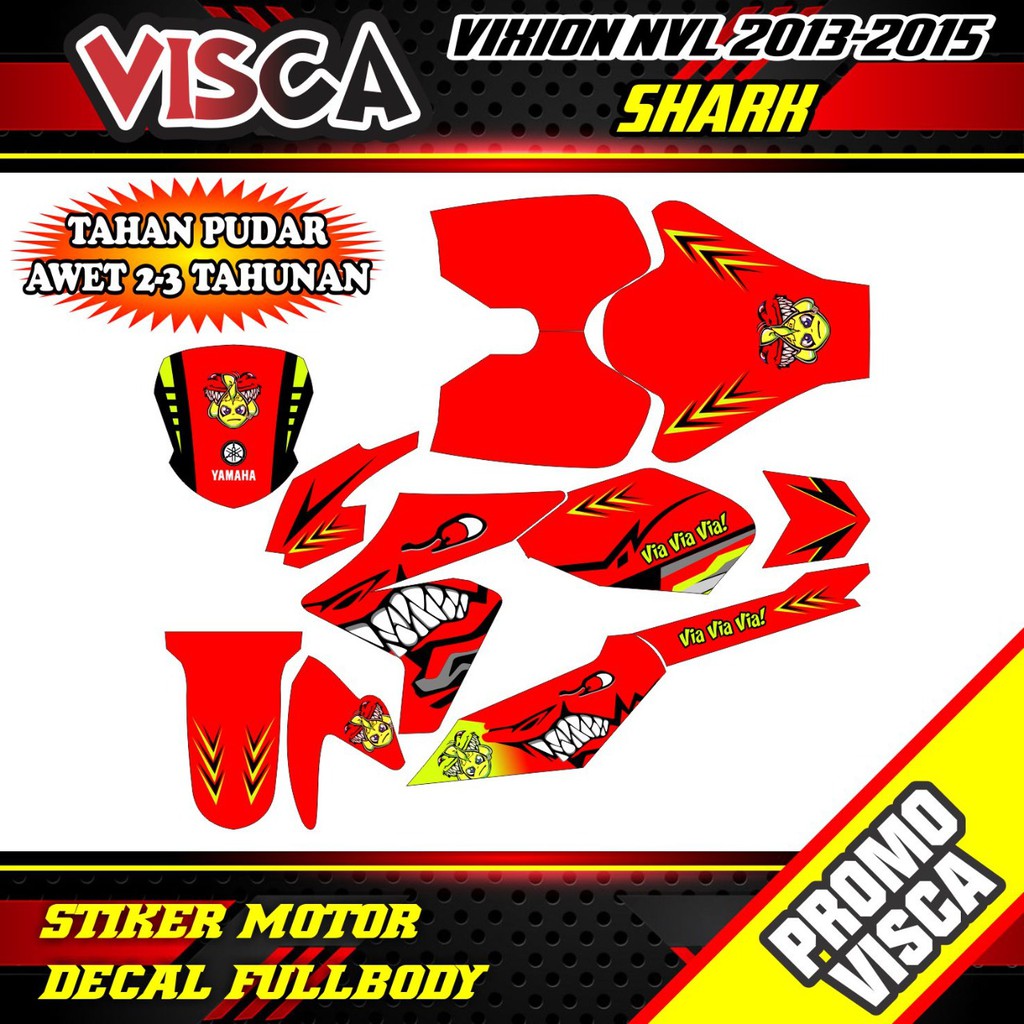 decal vixion nvl decal stiker motor vixion 2013-2015 stiker vixion nvl