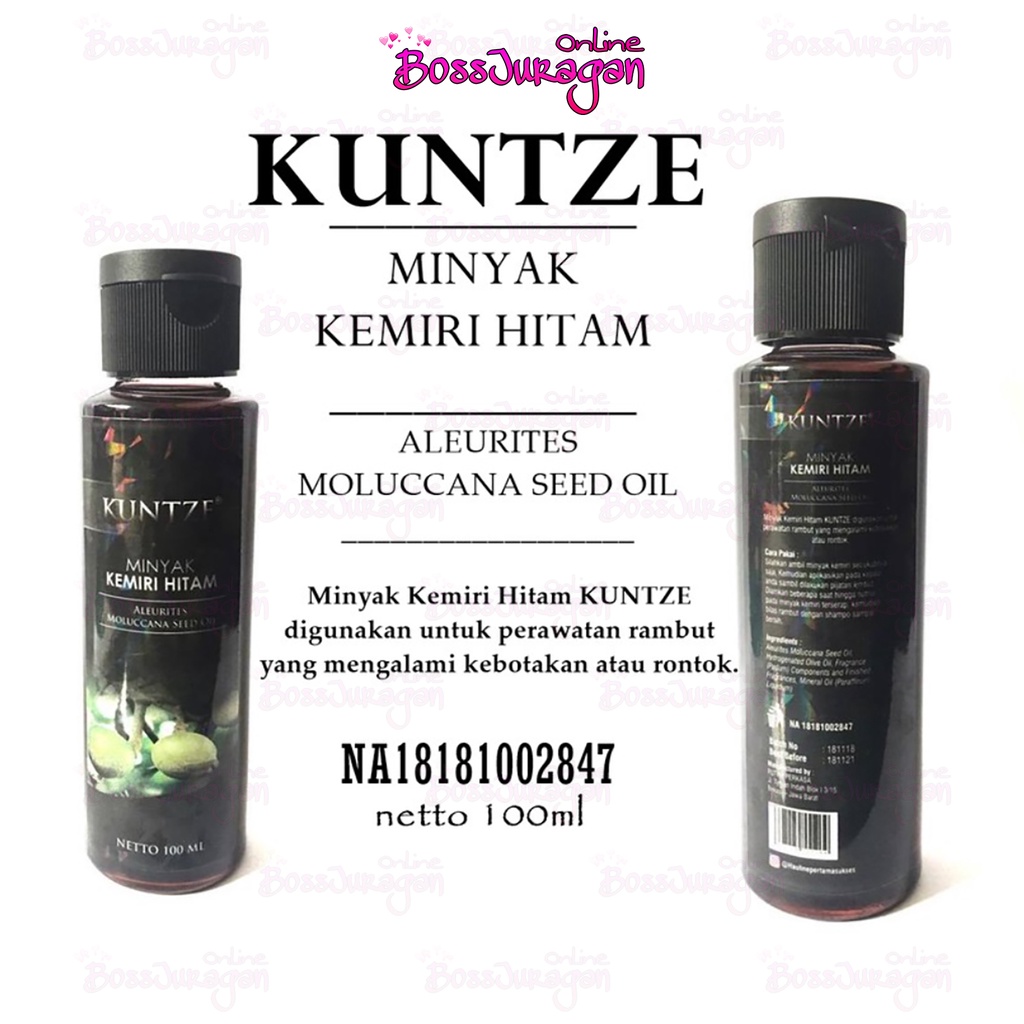 (BOSS) KUNTZE Minyak Kemiri Hitam BPOM