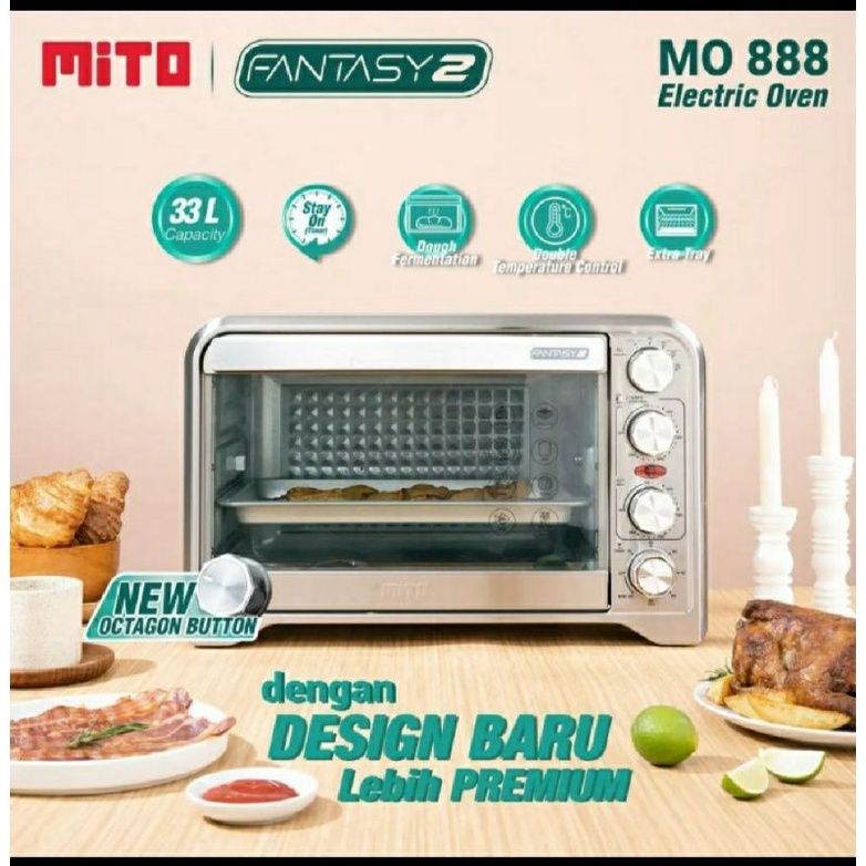 OVEN MITO FANTASY MO-888 OVEN LISTRIK MITO 33L+ MITO FANTASY 2 NEW