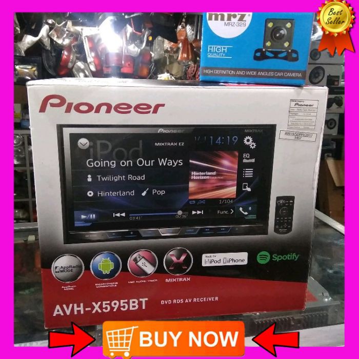 Head Unit Double Din Pioneer seri AVH 595BT and camera Parkir MRZ Audio Mobil