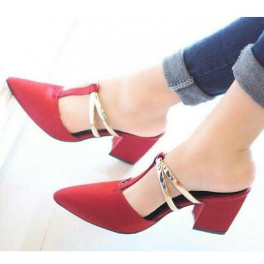 BEST SELLER  Hills wanita termurah zara merah Sepatu Keren Murah 2017 2018