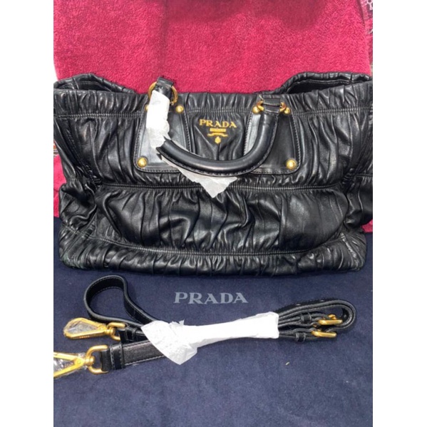Tas Prada Original Nappa Gaufre Tas Wanita authentic branded