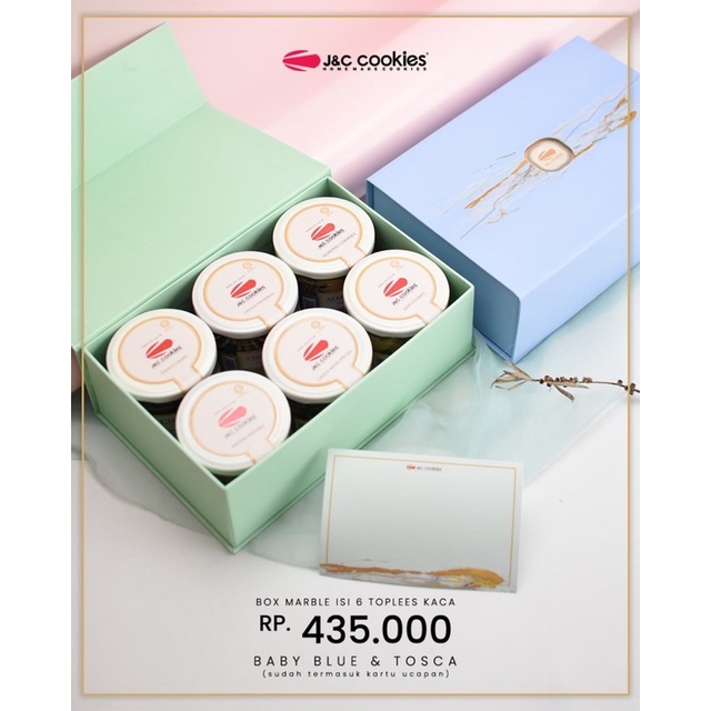 

BOX MARBLE JNC COOKIES | Snackantikopong | hampers lebaran | cookies kue lebaran