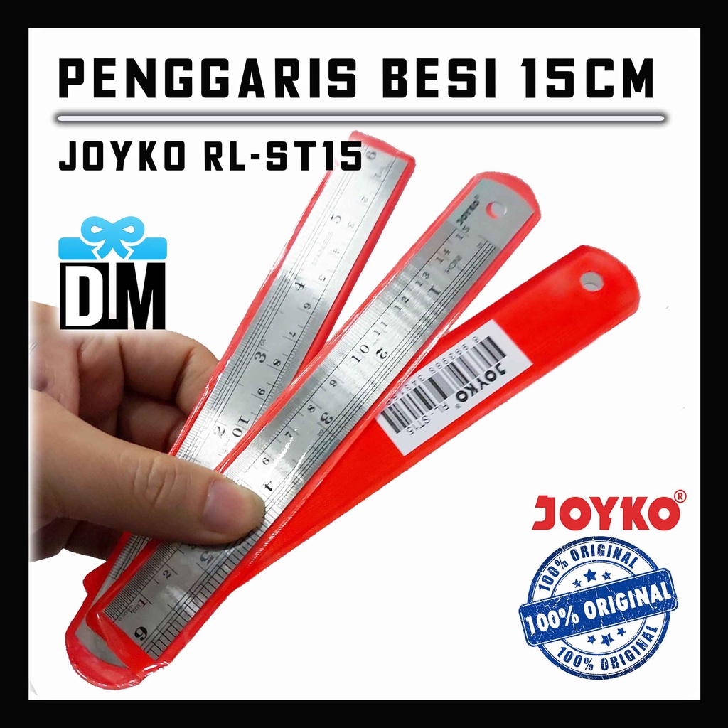 

Penggaris Besi Stainless 15cm Original Joyko Tebal Akurat Mistar Sigmat Jidar Senggat Ruler Ukur 15 cm