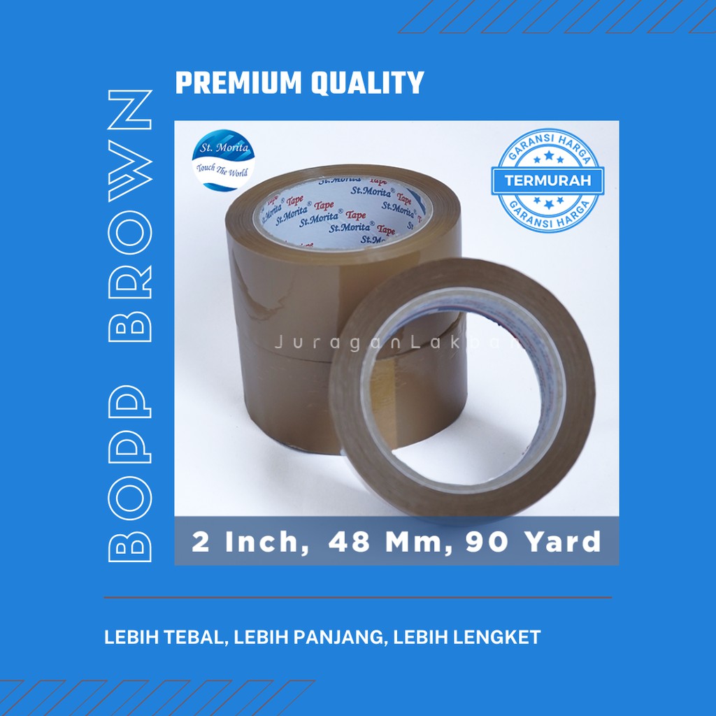 

Lakban Coklat 48Mm x 90Yard Premium (2 Inch)