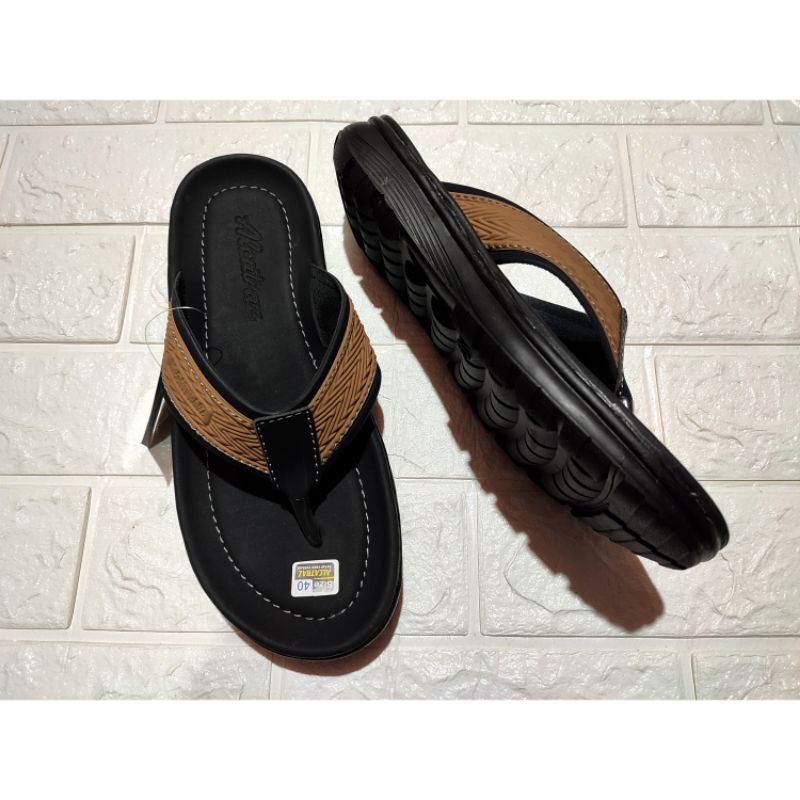 sandal kulit pria alcatraz gbt sandal jepit casual