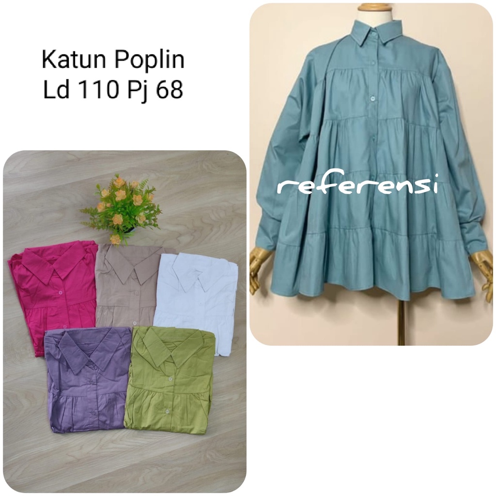 Blus rample katun import