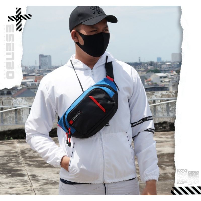 sisa export Tas Selempang Pria ESENBO FAST tas selempang murah tas selempang cowo murah fashion pria