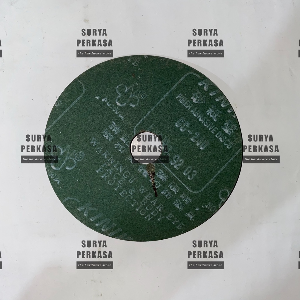 AMPLAS BULAT 4" KINIK GERINDA FIBER DISC GRIT CC240 / CC 240