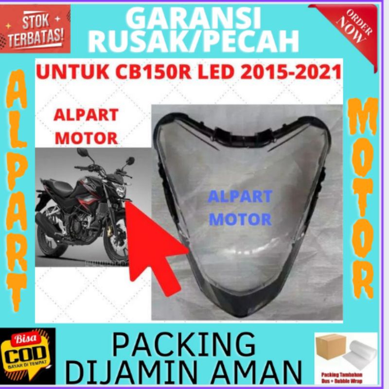 (BISA COD) Mika Kaca Reflektor Lampu Depan Cb 150 R Lid K15g Cb150r Led 2015-2020 Original Stanley