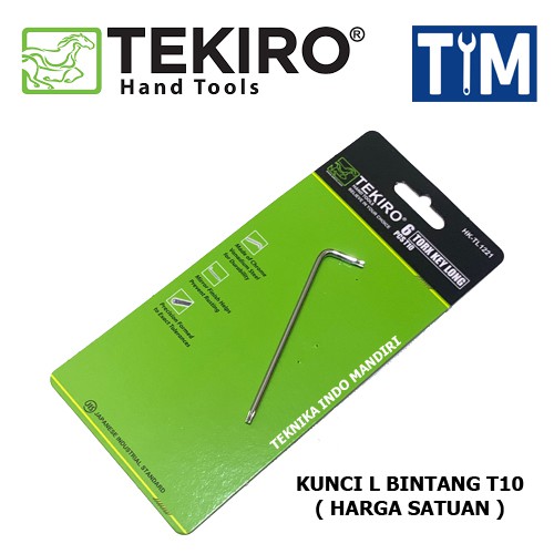 TEKIRO Kunci L Bintang T10 / Torx Key Long T10 (ECERAN)