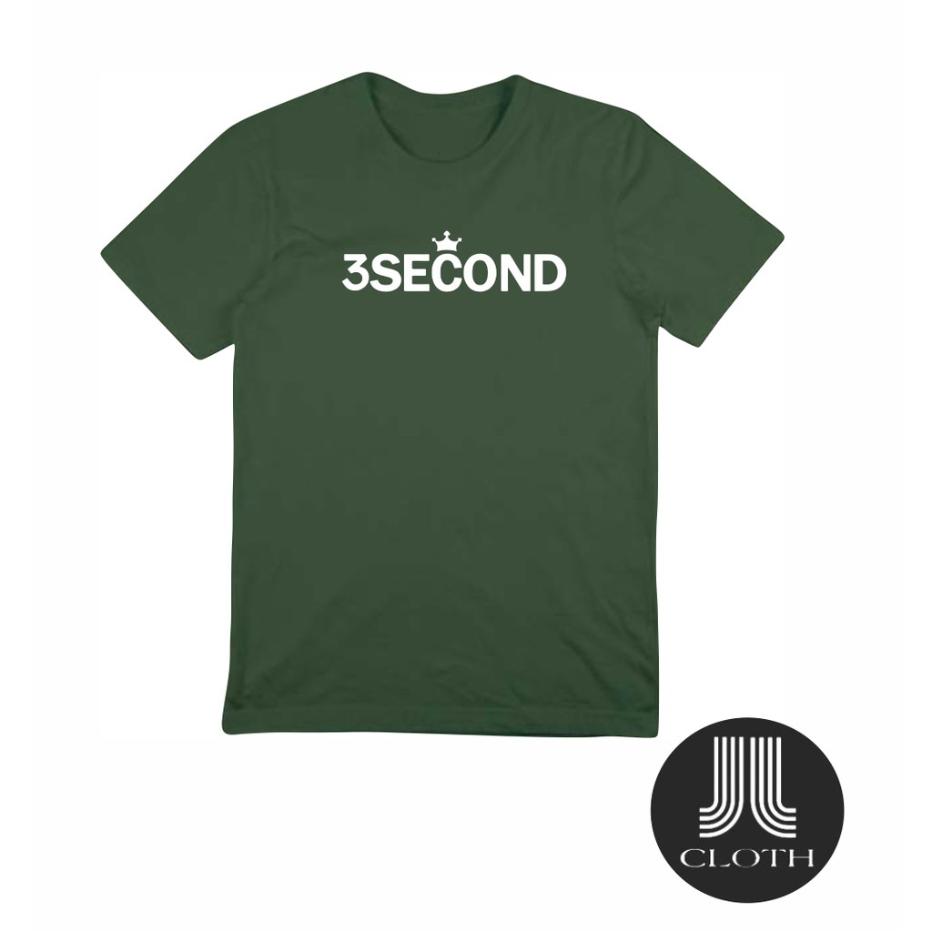 T-SHIRT BAJU KAOS DISTRO 3 SECOND FORMAL COMBED 30S MURAH