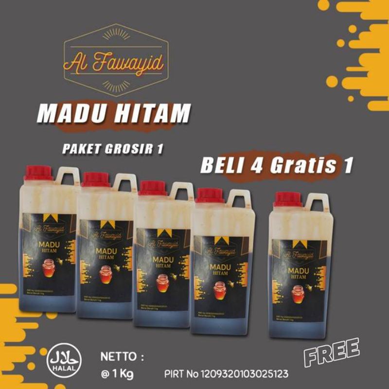 

Paket madu hitam beli 4 gratis 1 1000gr