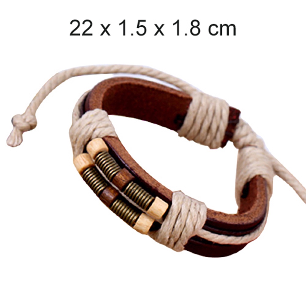 Hu Hu Hu Hu Hu Alat Bantu Pasang Kacamata♡ Gelang Multilayer Bahan Kulit Imitasi Gaya Punk Untuk Unisex