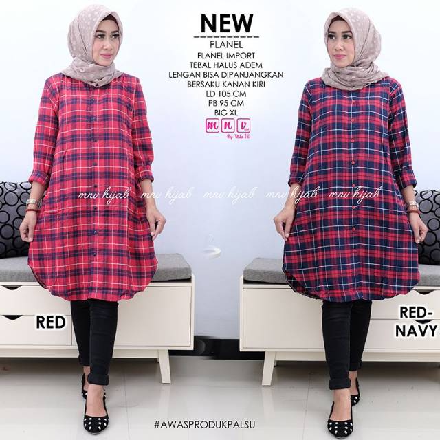 Flanel Tunik / Tunik Flanel