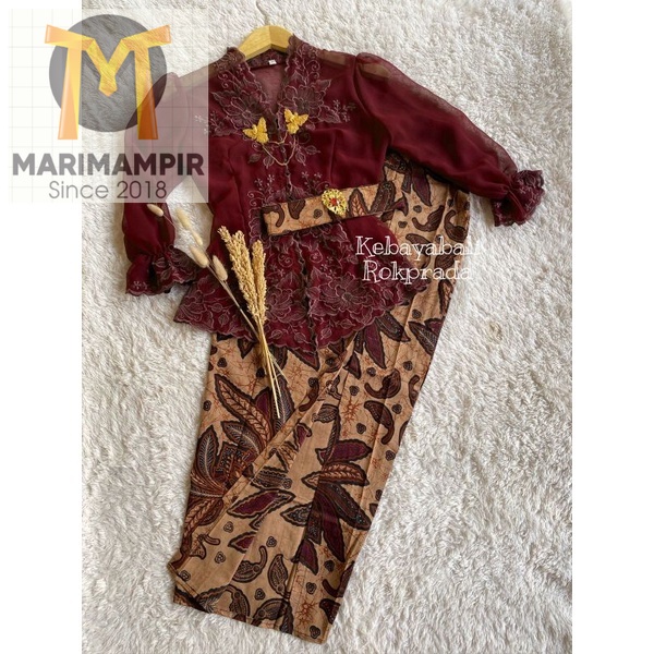 Marimampir SATU SET KEBAYA SET KEBAYA BORDIR SET KEBAYA BALI MURAH