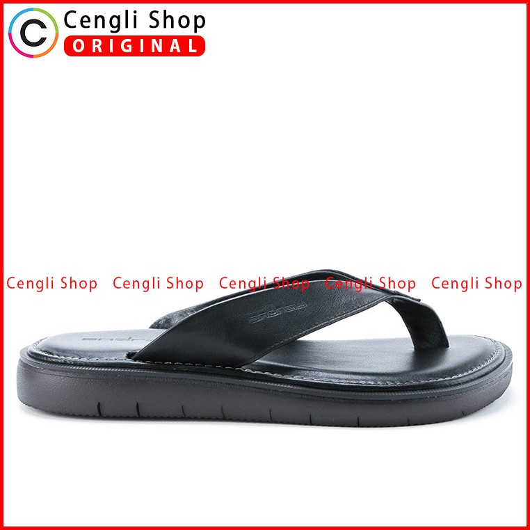 ANDREW SANDAL JEPIT PRIA TERBARU ORIGINAL CASUAL KULIT HITAM ANM12