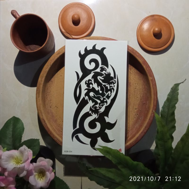 Stiker TATO TEMPORER MOTIF TRIBAL KEREN (BISA COD)