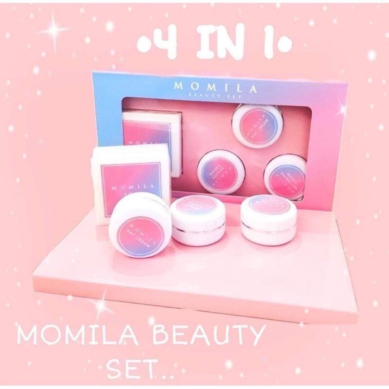 MOMILA BEAUTY SET BY SHEILANAN / MOMILA BEAUTY 4 IN 1 / CREAM MOMILA / SKINCARE MALAYSIA