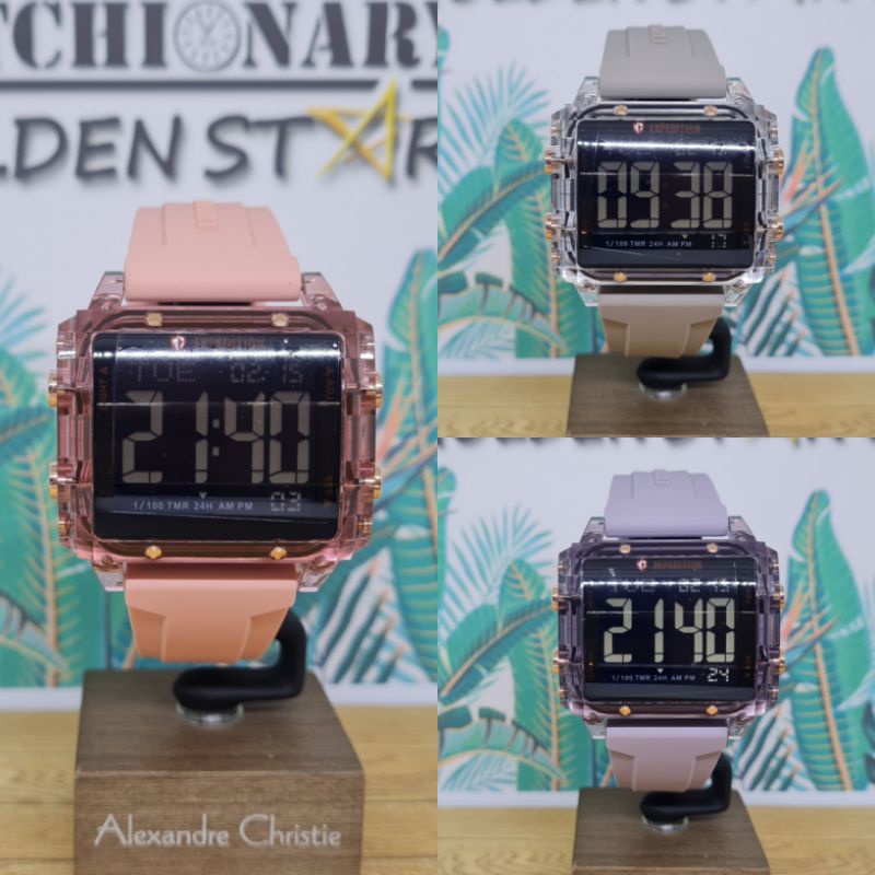 Jam Tangan Pria Expedition 6817 Original Rubber Strap Digital