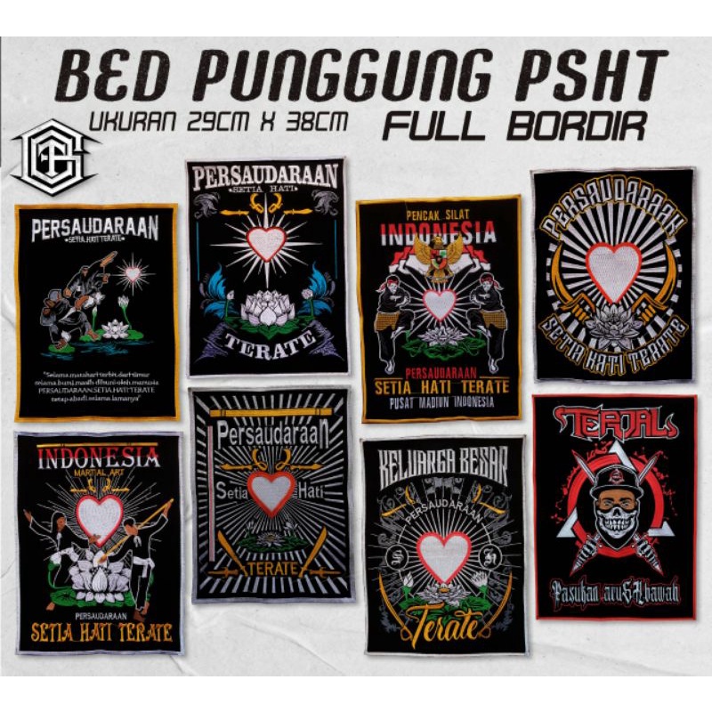 Bet punggung psht Bordir