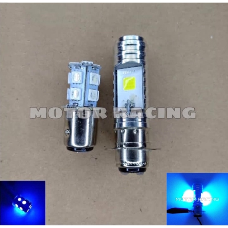 Paket variasi motor lampu depan LED bebek AC DC + Lampu stop 13 mata