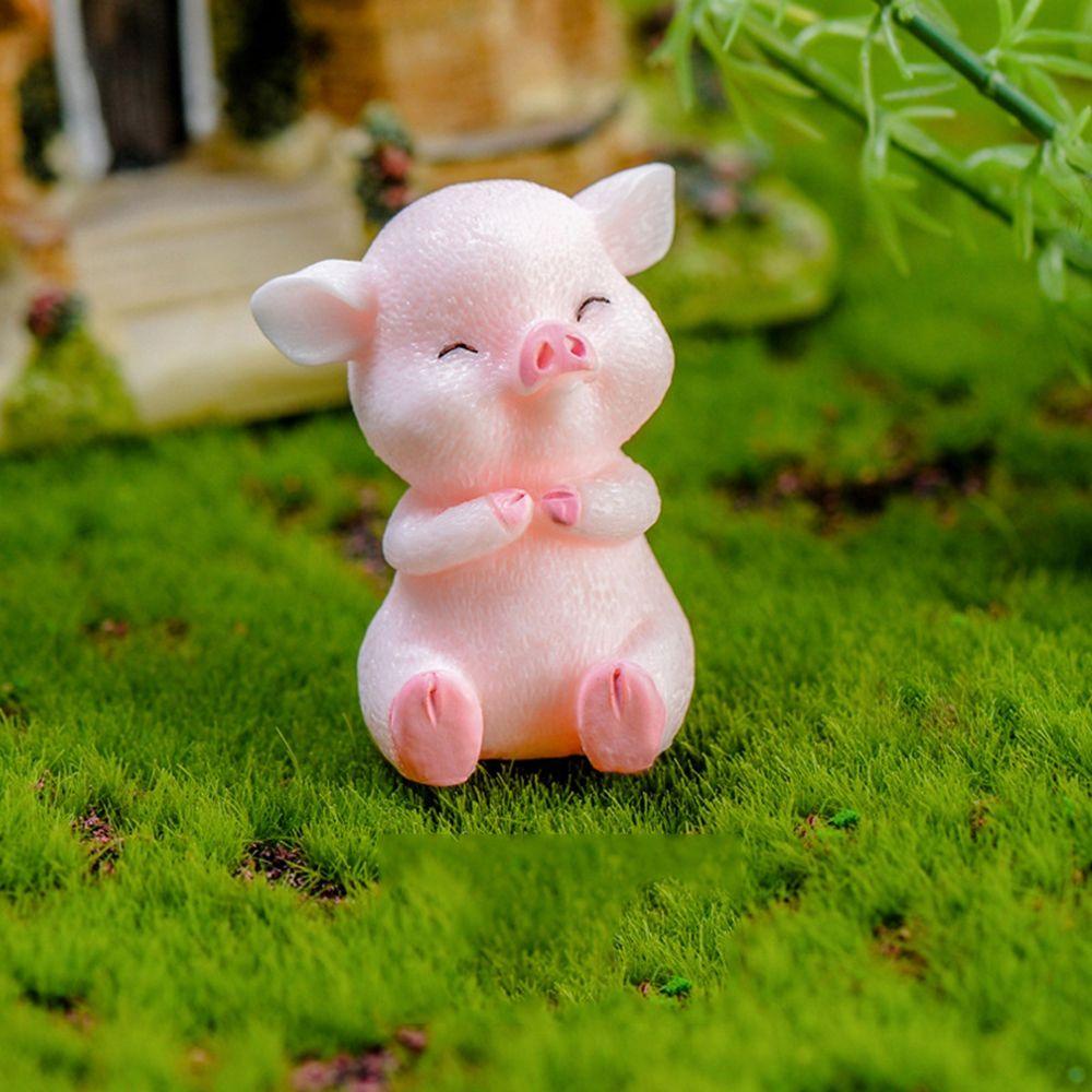 Patung Agustina Ornamen Lucu Craft Animal Resin Model Microlandscape