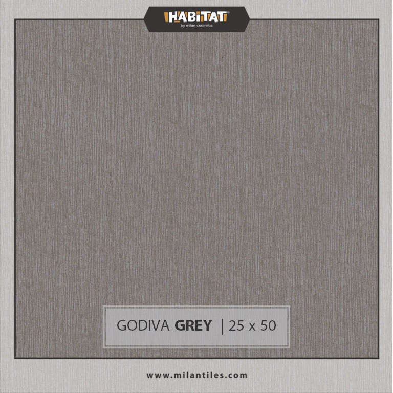 Milantiles - Habitat Godiva Grey 25x50 Cm