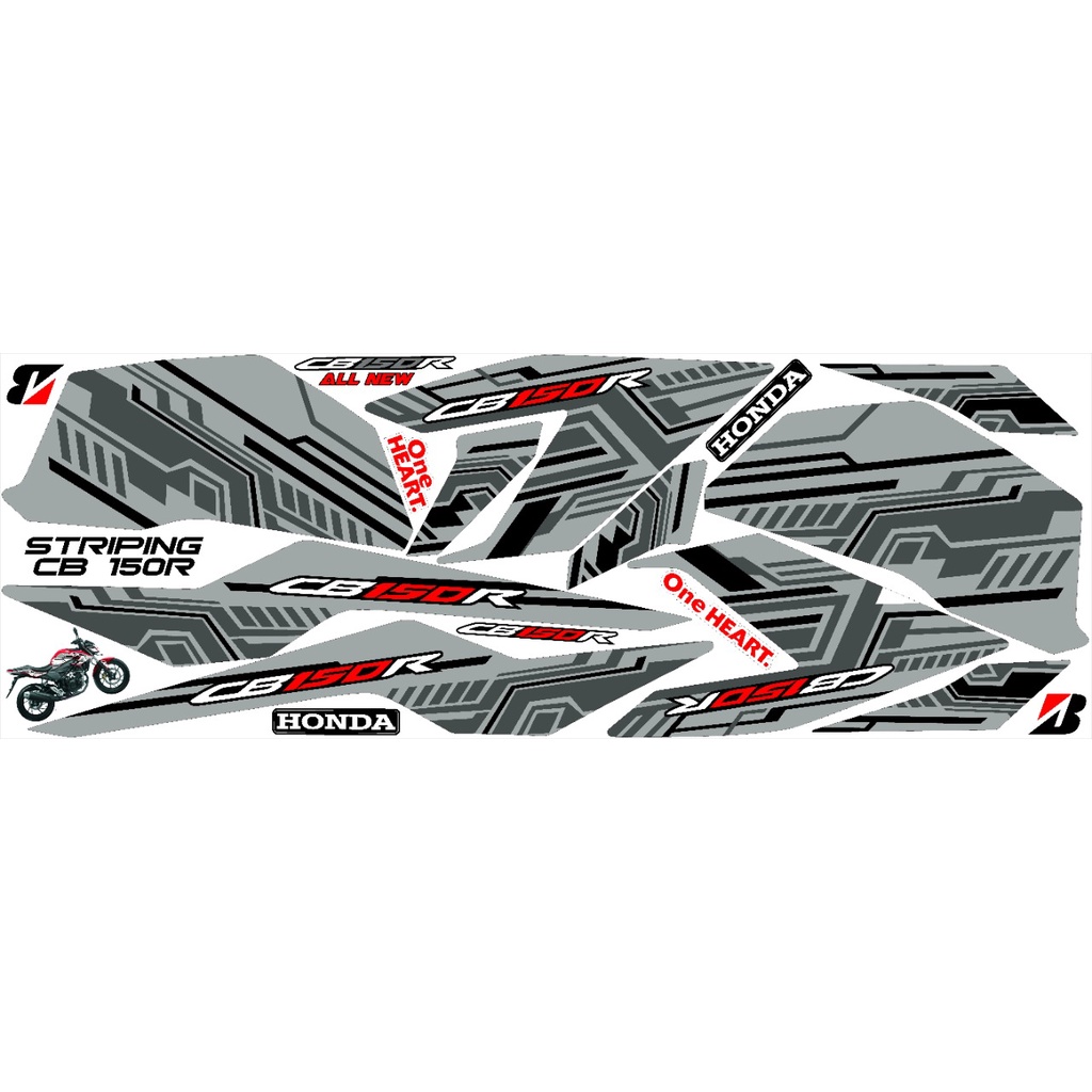 STIKER BODY MOTOR VARIASI HONDA CB 150R G2