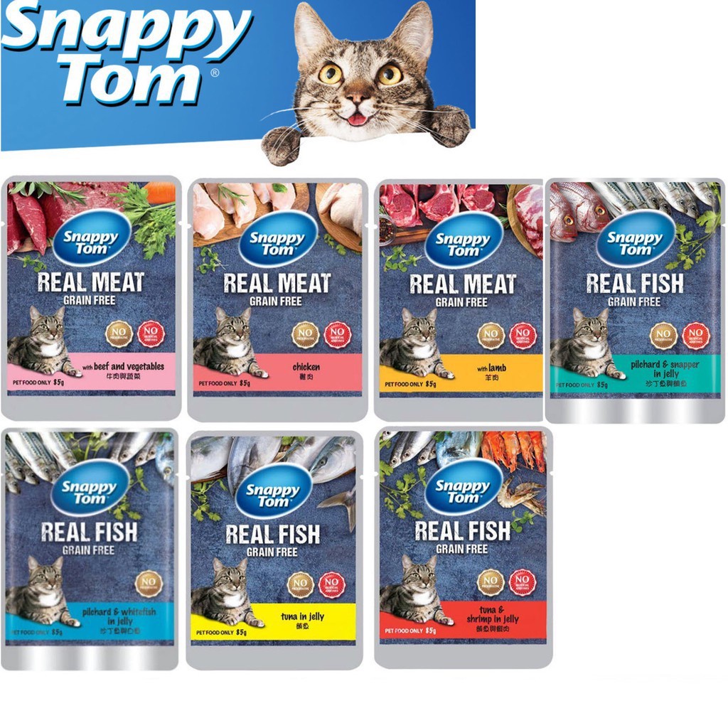 snappy tom sachet 85 g / pouch snappy tom sachet all varian