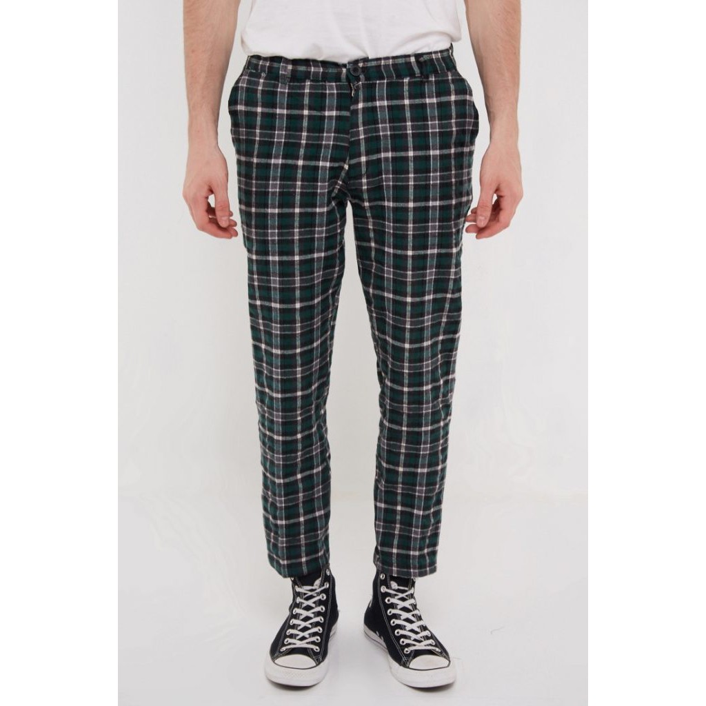 

Erigo Checked Pants Theroin Green