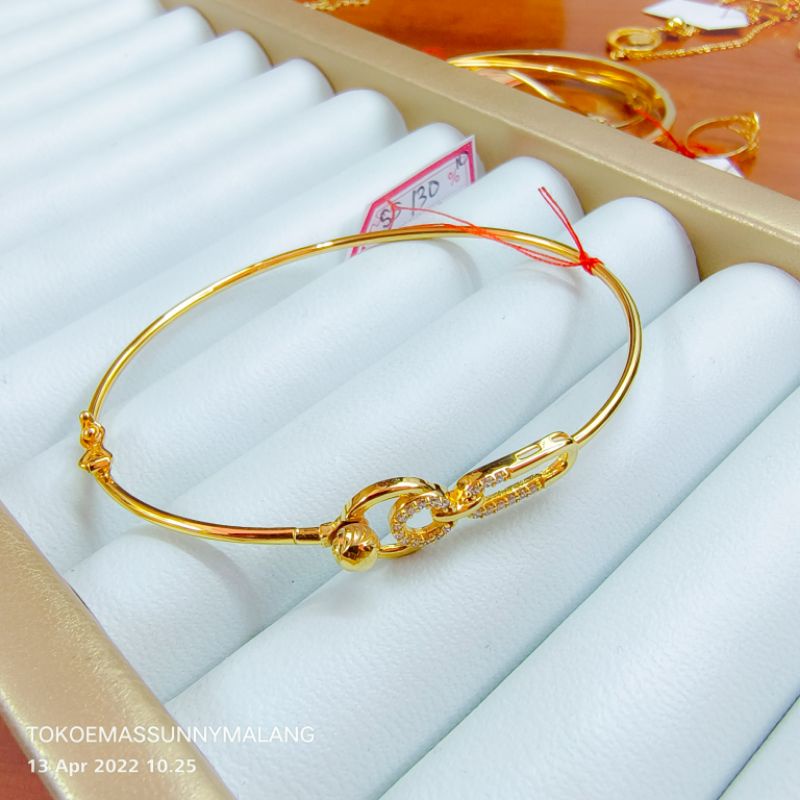 Gelang oval emas 300%/6k