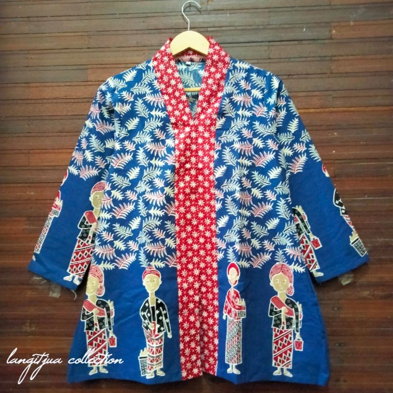 BLUS BATIK JUMBO | ATASAN BAJU BATIK WANITA BIG SIZE