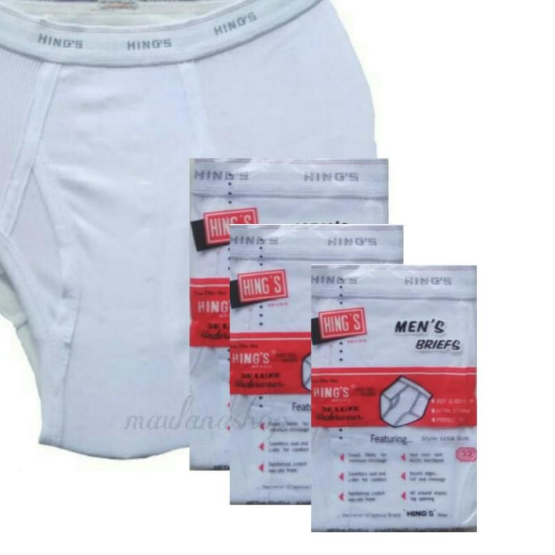 ☞ CELANA DALAM PRIA HINGS /  Cd Hings Putih / Cd Murah ✫