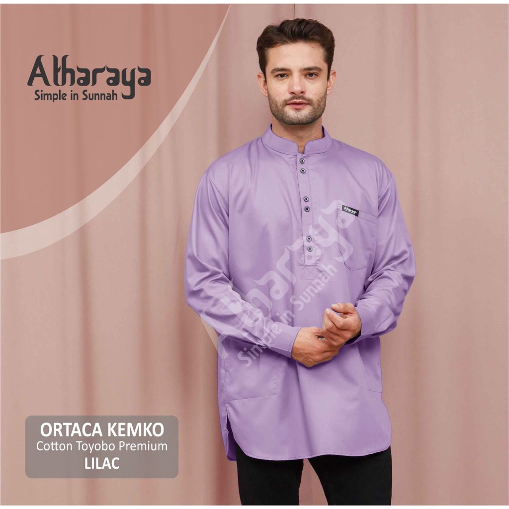 Baju Koko Kurta Pria Kemko Lengan Panjang ORTACA Kemko Premium By Atharaya