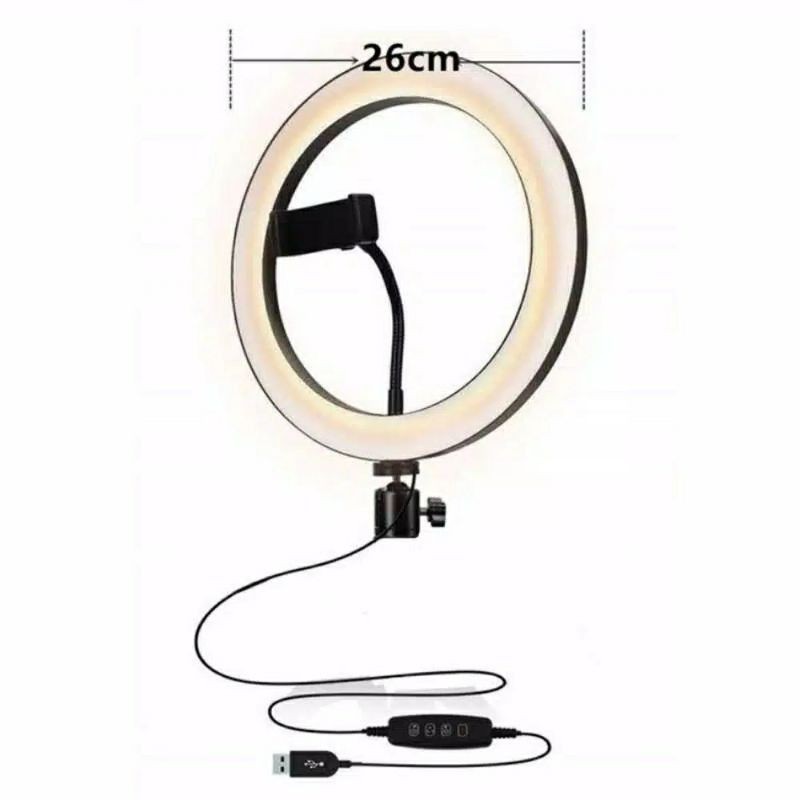 Lampu Selvie Studio Photo / Ring Fill Light 26cm With Phone Holder  /Ring Fill Light CXB26 /CXB 26