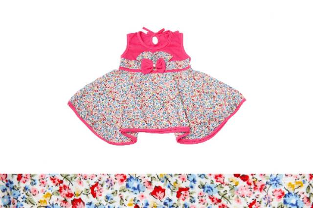 Dress Bayi Bunga2/Gaun Anak Perempuan/Terusan Bayi