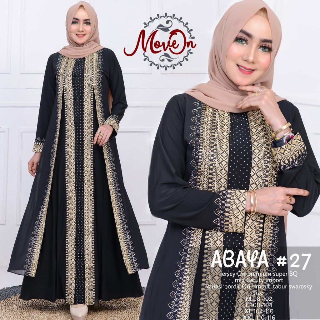 ABAYA TURKEY HAWA 1059 FREE MASKER GAMISMMUSLIM JUMBO