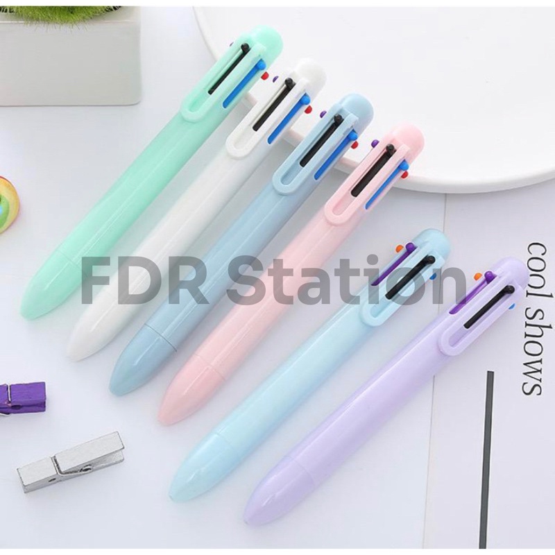 

Pen Aesthetic 6 Warna / Pulpen pastel polos simple