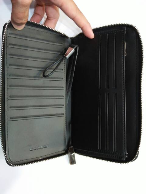 Dompet coach passport resleting panjang import