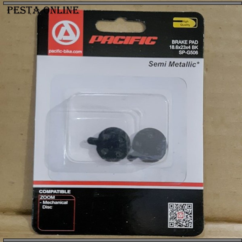 Kampas Rem Cakram - Disc Brake Pads PACIFIC SP-G506 model bulat zoom SEPEDA Buruan