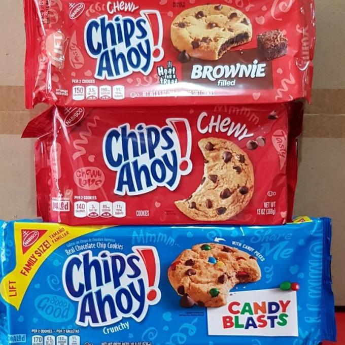 

PROMO CHIPS AHOY COOKIES WITH CANDY/BROWNIE FILLING COOKIES COKLAT IMPOR USA - CANDY BLAST