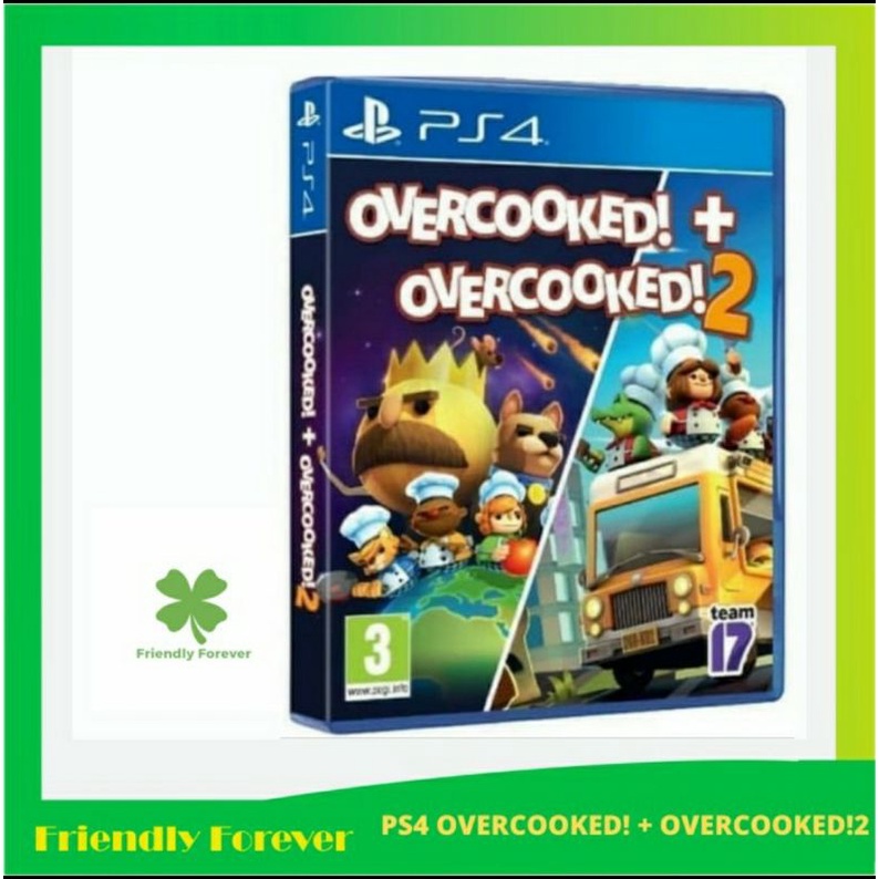 PS4 Overcooked 1 + 2 Double Pack PS4 Overcooked 1 + Overcooked 2 / Overcooked + Overcooked2