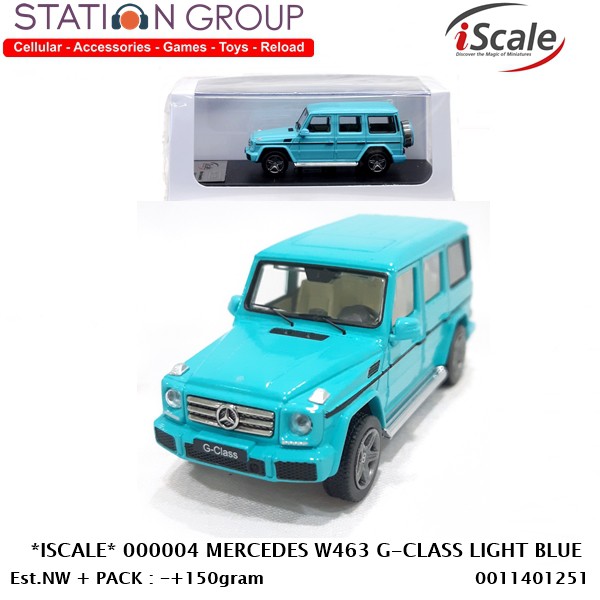 ISCALE 000004 MERCEDES W463 G-CLASS LIGHT BLUE 1-64 - DIECAST