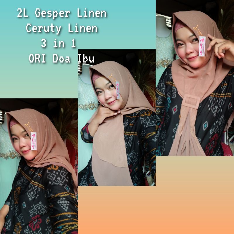 2L GESPER Ceruty Linen Ori Doa Ibu