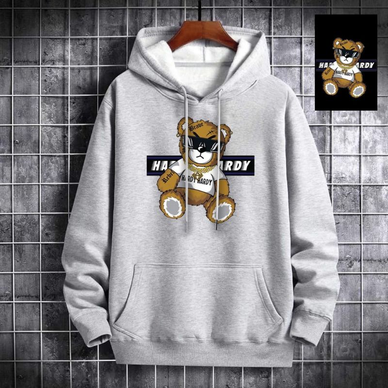 Sweater hoodie pria termurah BEAR HARDY/hoodie pria wanita terbaru