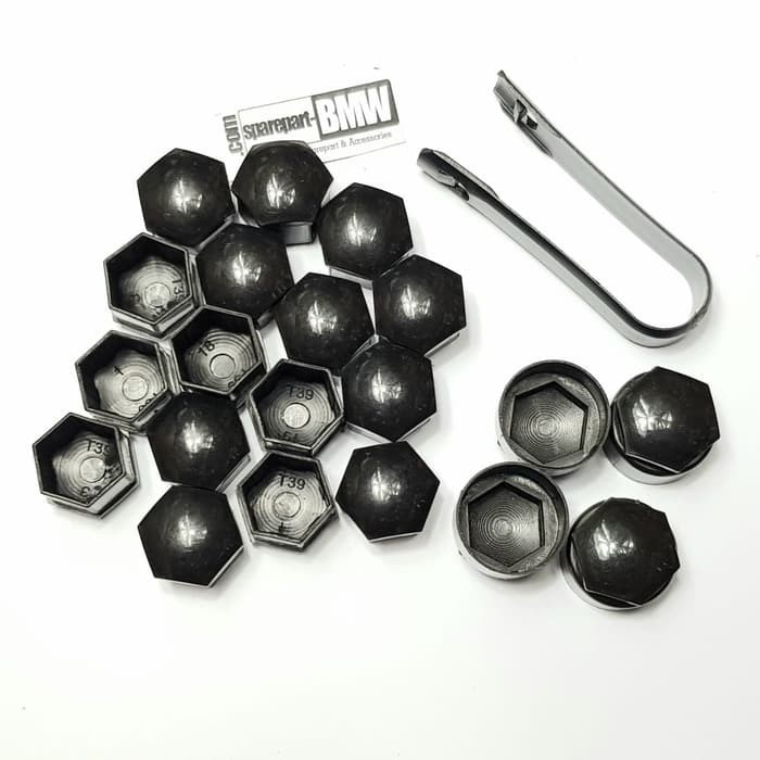 Cover Tutup/Penutup Baut Roda Velg BMW 17mm Hitam