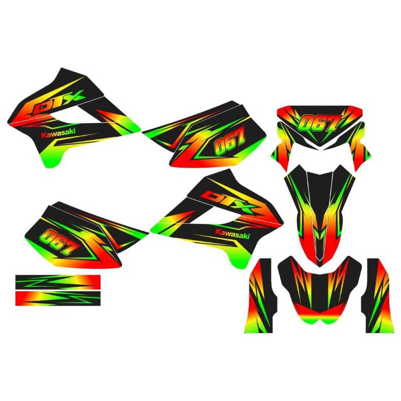 Decal Sticker motor KLX/DTX 250